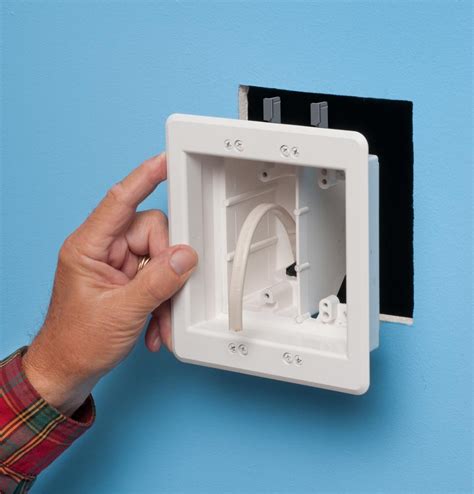 electric boxes for tv mounts|wall mount tv recessed box.